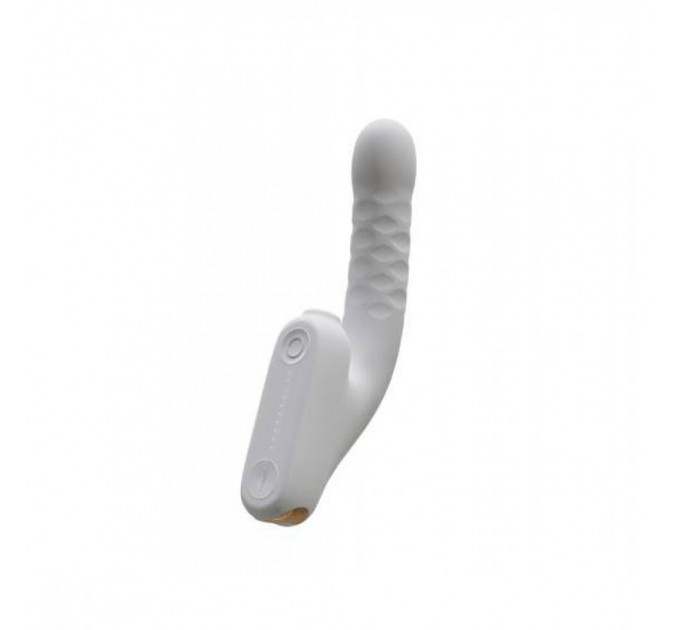 Безконтактний вібратор-стимулятор з фрикціями Qingnan No.7 Thrusting with Suction White