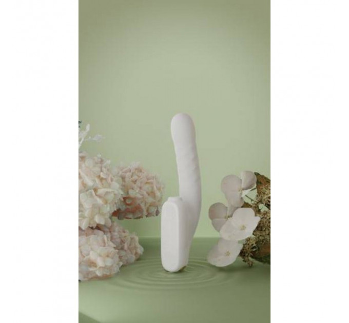 Безконтактний вібратор-стимулятор з фрикціями Qingnan No.7 Thrusting with Suction White