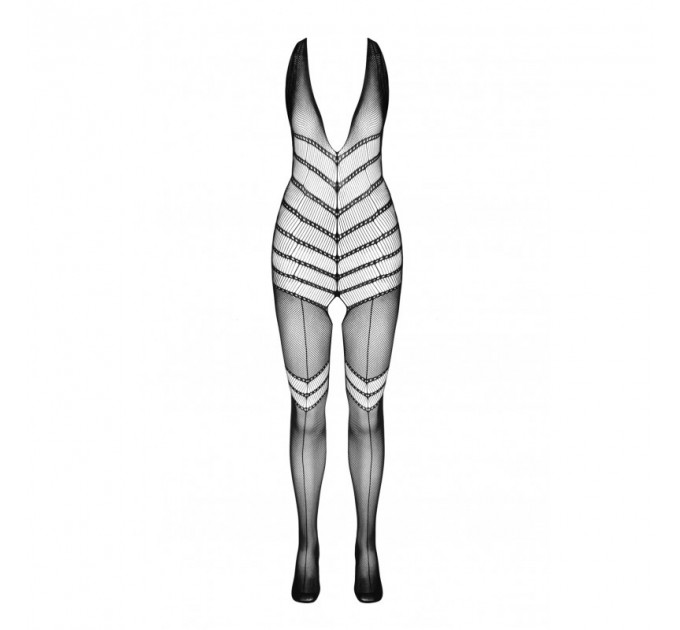 Бодистокинг с открытым доступом Passion BS100 black, S/L