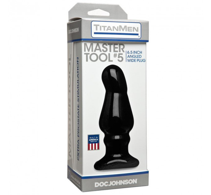 Большая анальная пробка Doc Johnson TitanMen Master Tool No.5