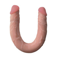 Двухсторонний фаллоимитатор EGZO MAD Ciberskin 42 см*3.5 см