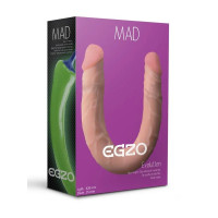 Двосторонній фалоімітатор EGZO MAD Ciberskin 42 см*3.5 см