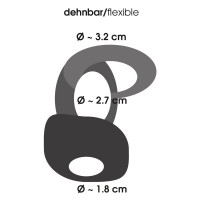 Эрекционное кольцо двойное Bad Kitty Cock Ring, 3.2 см