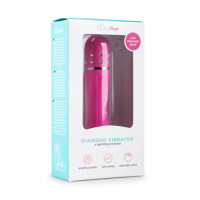 Вибратор Love Diamond Vibrator розовый, 11 см