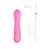 Вибратор Love Diamond Vibrator розовый, 11 см