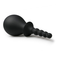 Анальный душ Easytoys Steamy Douche с рельефным носиком, черный