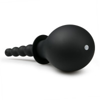 Анальный душ Easytoys Steamy Douche с рельефным носиком, черный