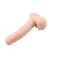 Фалоімітатор з яєчками Chisе Ballsy Super Cock на присосці, бежевий