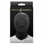 Капюшон на голову з накладкою на очі NS Novelties Fetish & Fashion, чорний