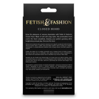 Капюшон на голову с накладкой на глаза NS Novelties Fetish & Fashion, черный