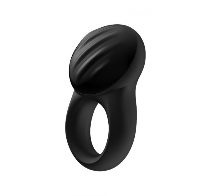 Кільце ерекційне Satisfyer SIGNET RING із підключенням до додатку, чорне