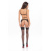Комплект BOSS OF YOU 3PC BRA GARTER SET BLACK, S/M