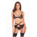 Комплект BOSS OF YOU 3PC BRA GARTER SET BLACK, S/M