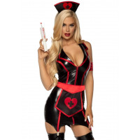 Костюм сексуальної медсестри XS Naughty Nurse Leg Avenue, 4 предмети