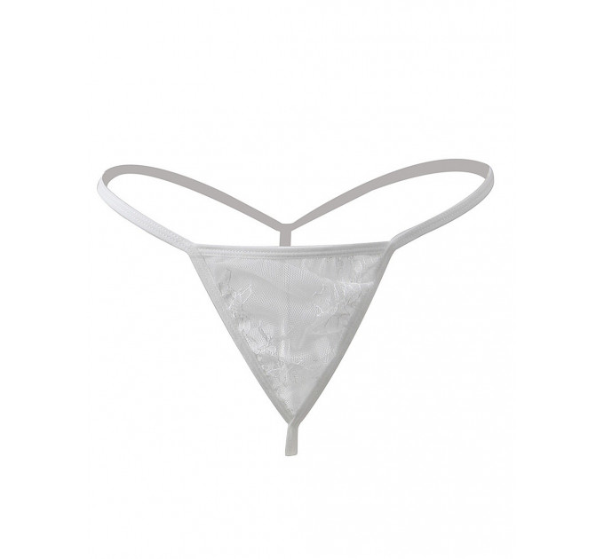 Кружевной халат Star Night с поясом и стрингами, белый, XS-S