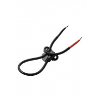 Лассо на пенис Mystim с электростимуляцией, черное