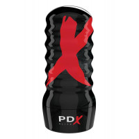 Мастурбатор нереалистичный Pipedream PDX Elite в черной колбе, 19.1 см