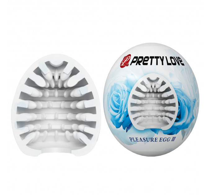 Мастурбатор яйце Pretty Love Pleasure Egg білий