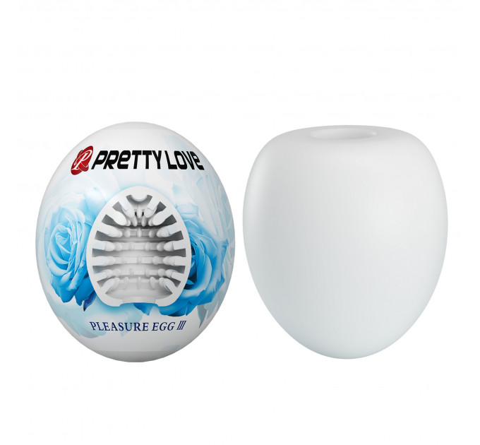 Мастурбатор яйце Pretty Love Pleasure Egg білий