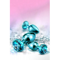 Набор анальных пробок Global Novelties NIXIE METAL BUTT PLUG TRAINER SET, BLUE METALLIC