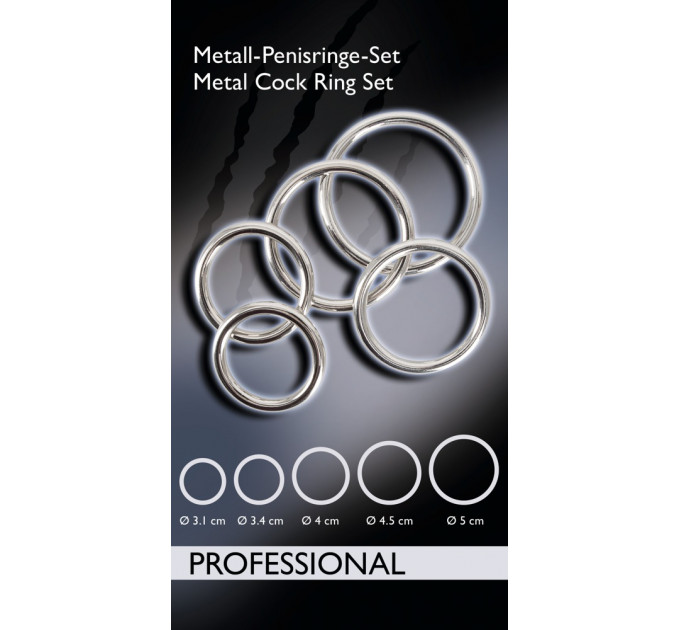 Набор эрекционных колец BK Metall-Ringe 5er