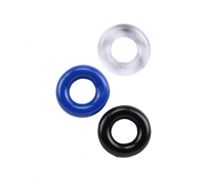 Набор эрекционных колец Chisa GK Power 3 Pack, разноцветные