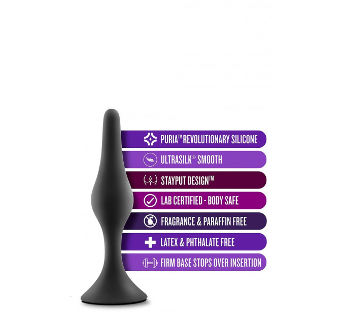 Набір із трьох анальних пробок Anal Adventures Platinum Silicone