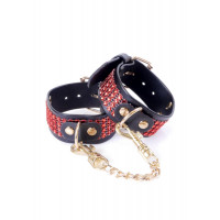 Наручники Fetish Boss с краснымикристалами 3 см