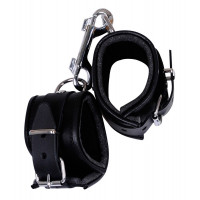 Наручники кожаные Zado FETISH Leather Cuffs с мягкой подкладкой внутри, черные