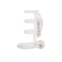 Насадка з вібрацією Chisa GK Power та ерекційними кільцями, прозора
