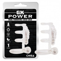 Насадка с вибрацией Chisa GK Power и эрекционными кольцами, прозрачная Насадка с вибрацией Chisa GK Power и эрекционными кольцами, прозрачная