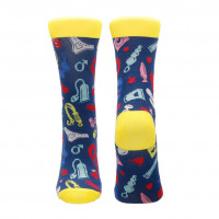 Носки с рисунком в виде секс-игрушек Shots Sexy Socks Kinky Minxy разноцветные, размер 36-41