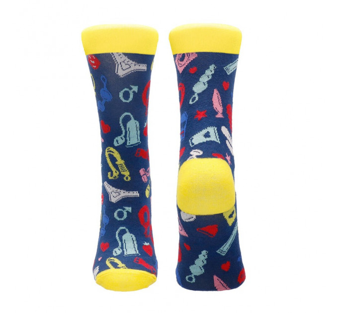 Носки с рисунком в виде секс-игрушек Shots Sexy Socks Kinky Minxy разноцветные, размер 36-41