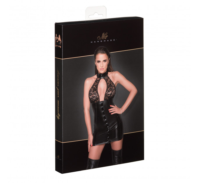 Платье с чокером и кружевным лифом Noir Handmade F224 черное, XL