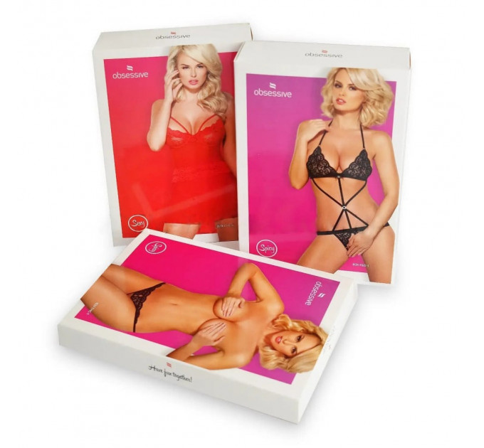 Пояс для чулок Obsessive A764 S/M/L золотой