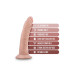 Реалистичный фаллоимитатор тройной плотности Blush Dr. Skin Plus гибкий, бежевый