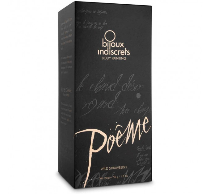 Съедобная краска для тела Bijoux Indiscrets Poеme - Wild Strawberry, 50г
