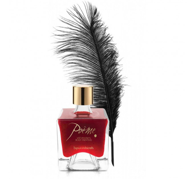 Съедобная краска для тела Bijoux Indiscrets Poеme - Wild Strawberry, 50г