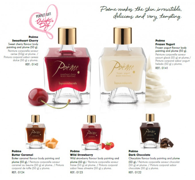 Съедобная краска для тела Bijoux Indiscrets Poеme - Wild Strawberry, 50г
