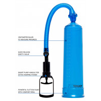 Вакуумная помпа для члена Toy Joy Power Pump механическая, синяя
