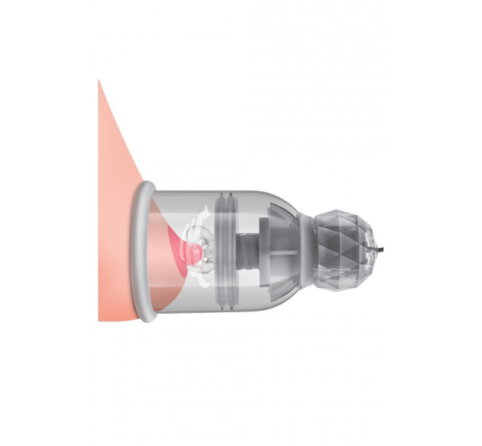 Вакуумные помпы для сосков Blush Temptasia Titilator с массажерами, прозрачные
