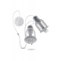 Вакуумные помпы для сосков Blush Temptasia Titilator с массажерами, прозрачные
