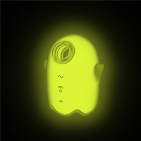 Вакуумний кліторальний вібратор із флуоресцентною поверхнею Satisfyer Glowing Ghost, жовтий