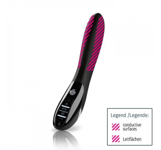 Вибратор с электростимуляцией Mystim Electric Eric E-Stim Vibrator, черный
