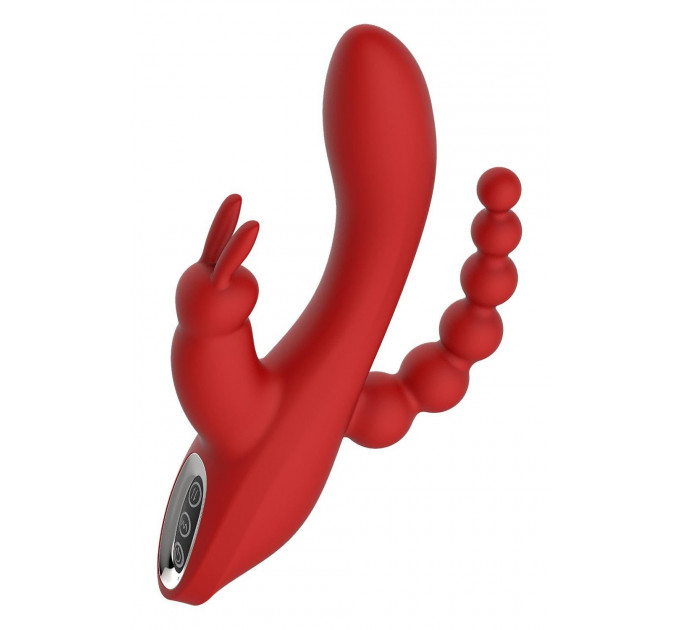 Вибромассажер тройной Dream toys RED REVOLUTION HERA