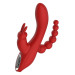 Вибромассажер тройной Dream toys RED REVOLUTION HERA