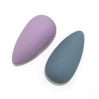 Вібратор для клітора із рельєфом Sweet Em Velvet Lure, синій