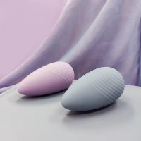 Вібратор для клітора із рельєфом Sweet Em Velvet Lure, синій