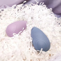 Вібратор для клітора із рельєфом Sweet Em Velvet Lure, синій