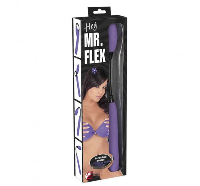 Вібратор для точки G на рукоятці, що гнеться You2Toys Hey Mr.Flex фіолетовий